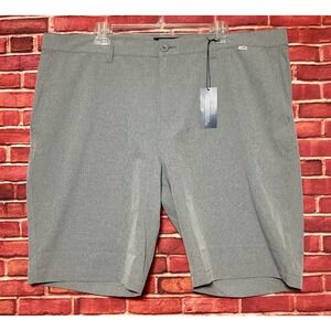 Travis Mathew Beck Performance Stretch Golf Shorts Light‎ Gray Men's Size 42 NWT